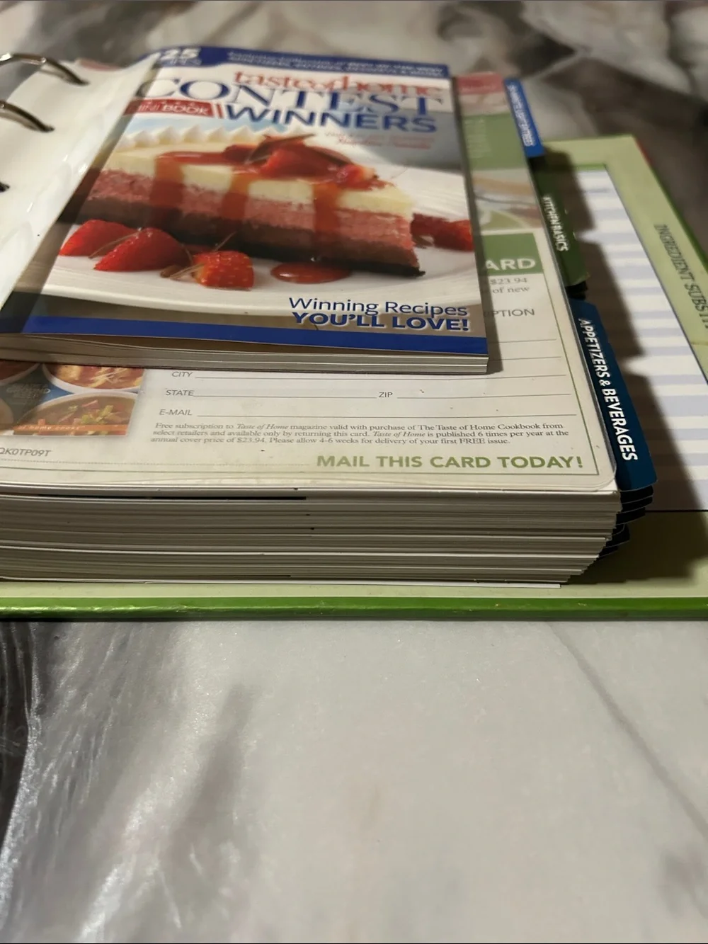 Taste of Home Cookbook — 606 Pages